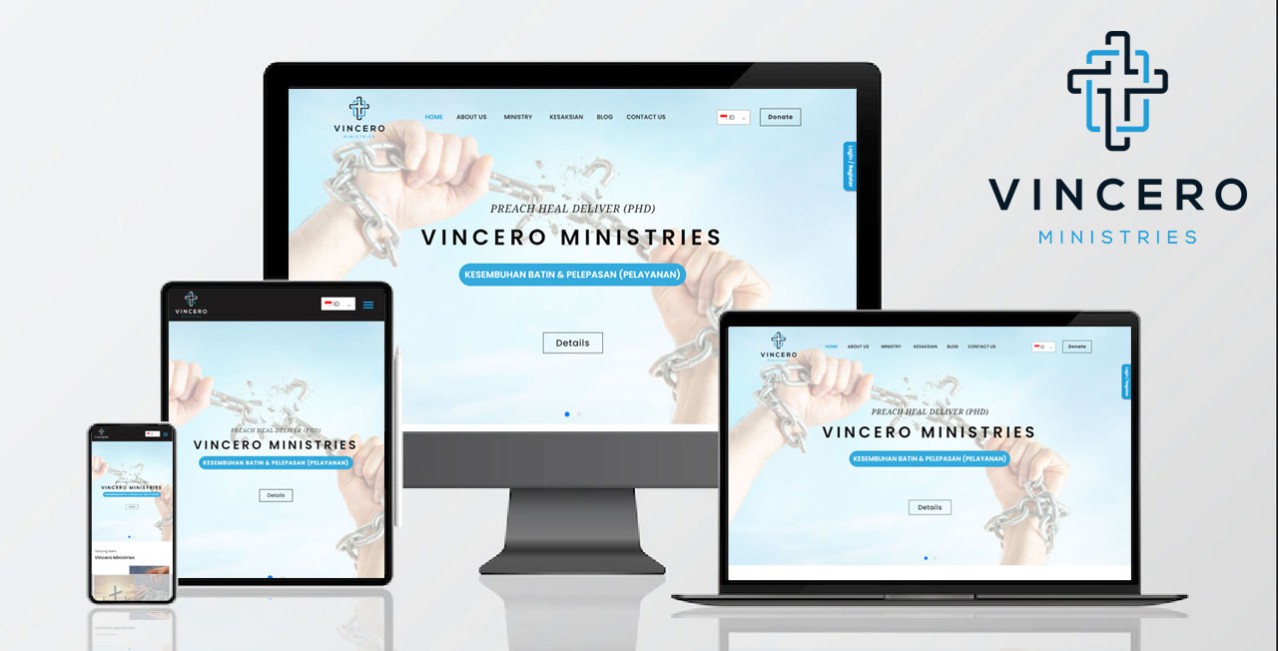 MINISTRY WEBSITE "VINCERO MINISTRIES"